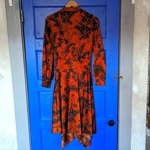 XXS Future Collective long sleeve mock neck asymmetrical dress